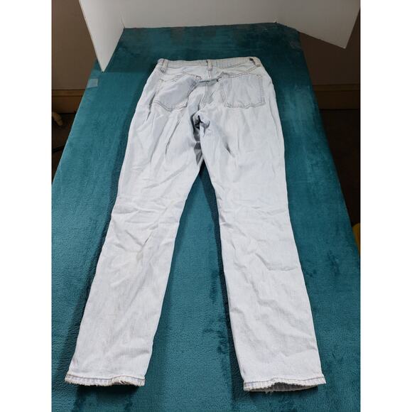 Abercrombie & Fitch Jeans Sz 6 Long Womens Blue Stretch Pants High Rise Skinny - Picture 10 of 12